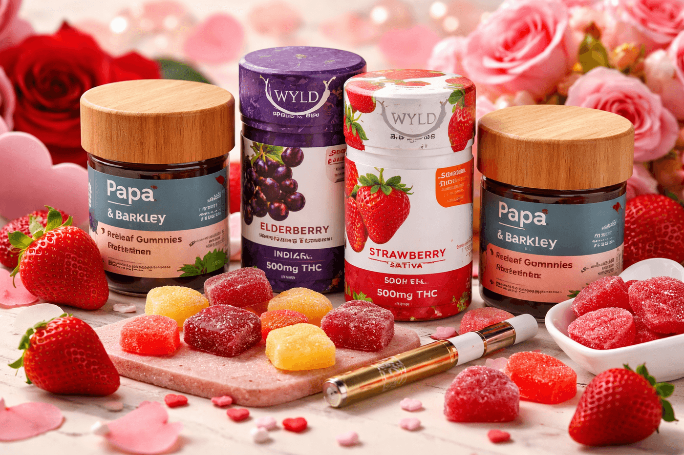 Valentine’s Day Edibles Guide Featuring Wyld and Papa & Barkley
