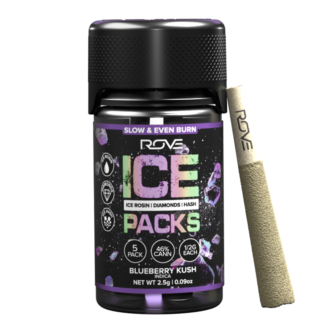 Blueberry Kush- Infused Ice Packs (Rosin, Hash, and Diamonds) [.5g]