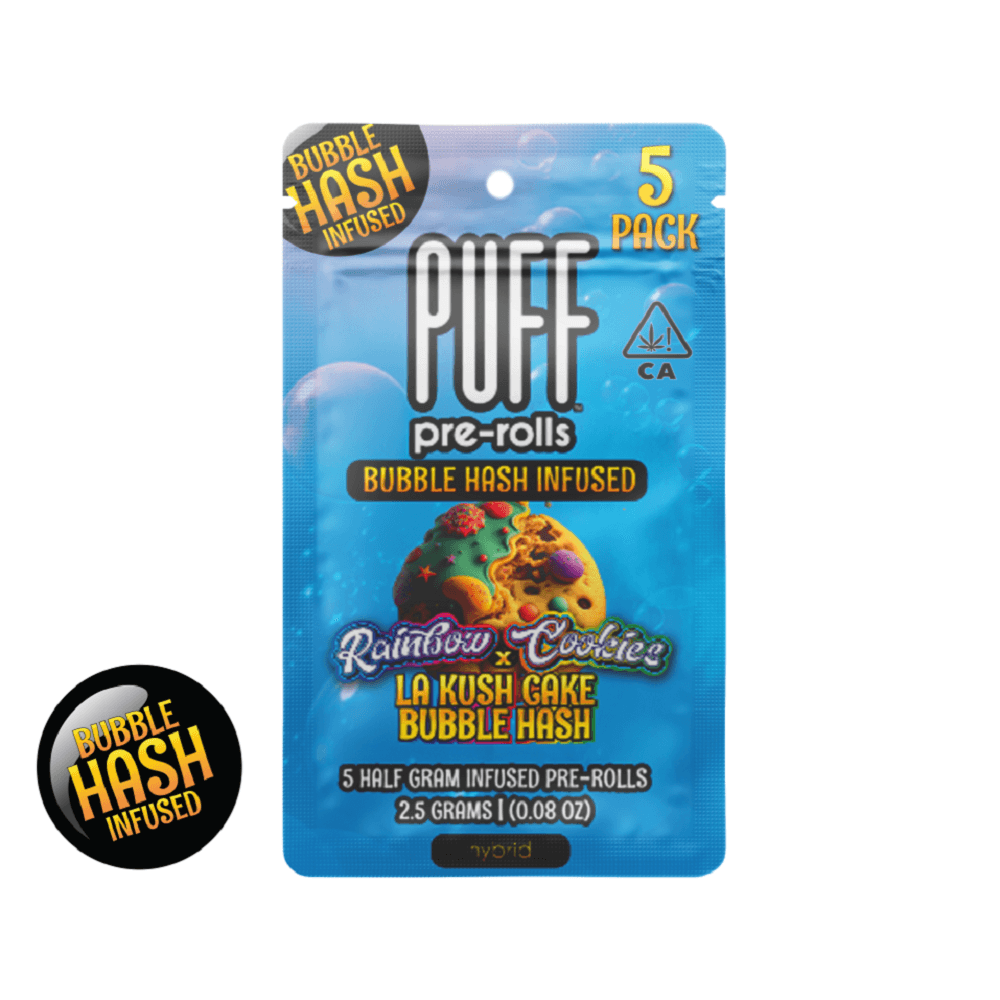 Rainbow Cookies x LA Kush Cake Bubble Hash Pack - Hybrid - 5 Pack [2.5g]