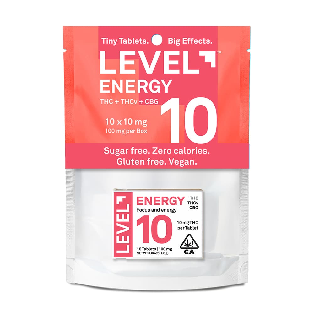 LEVEL 10 Energy [10pk] (100mg THC/50mg THCv/30mg CBG)