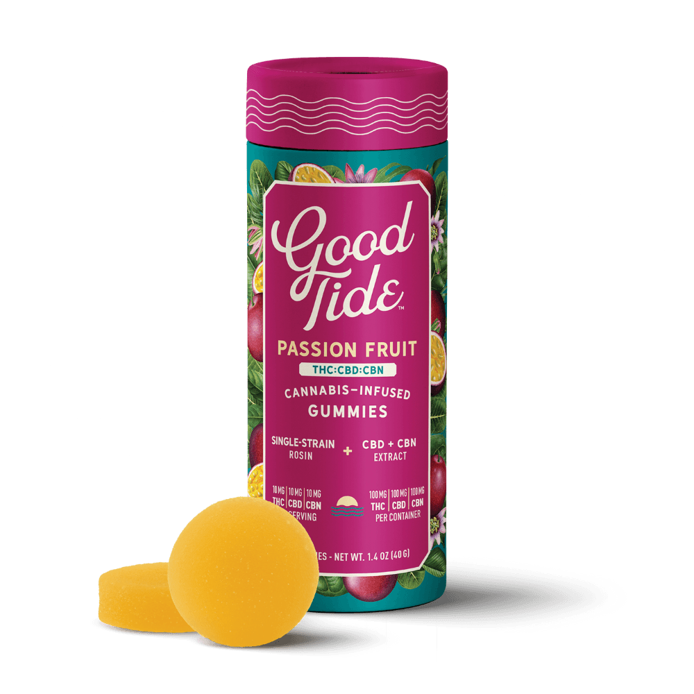 Passionfruit 1:1:1 CBD + CBN Single-Strain Rosin Gummies