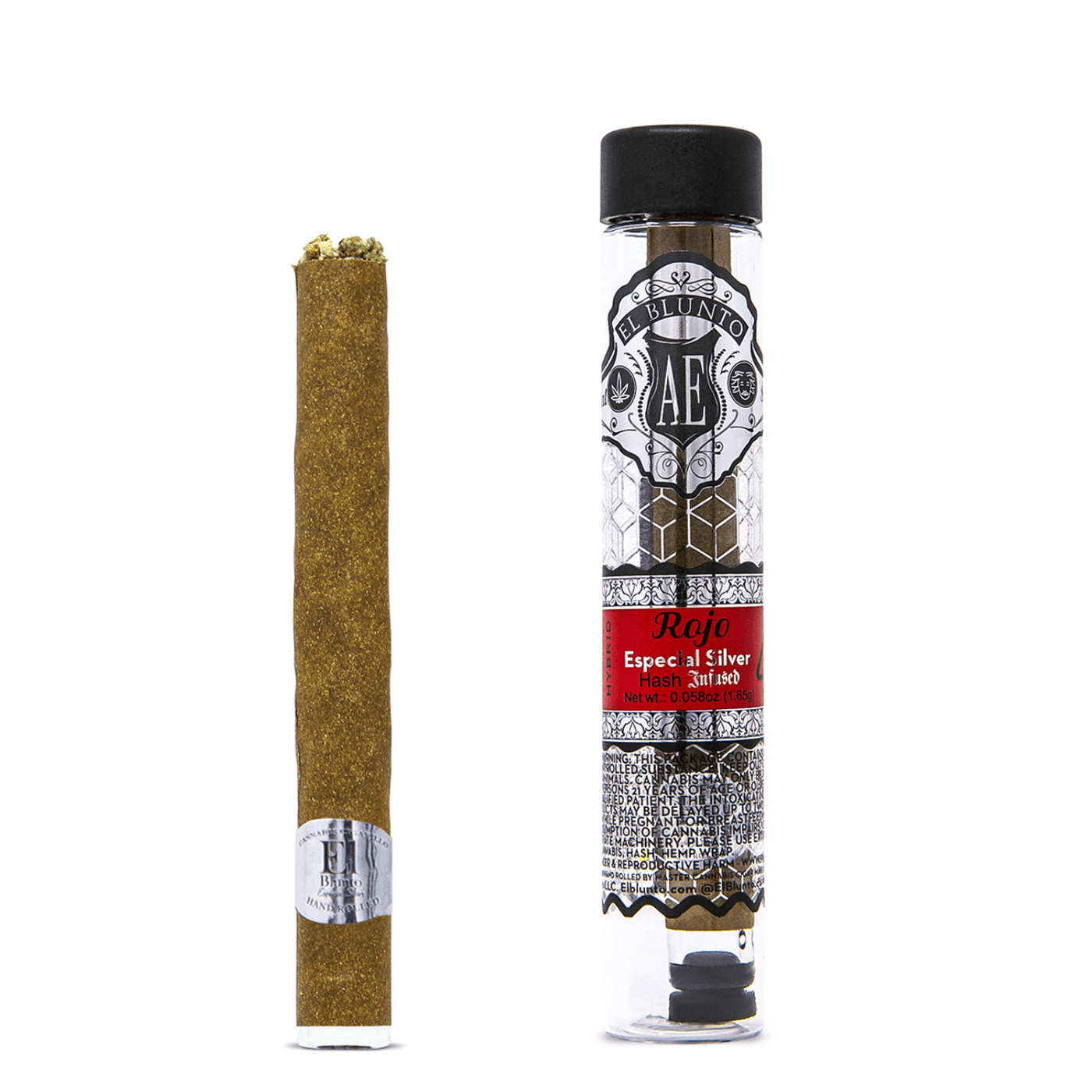 El Blunto Especial Silver - Rojo | Hybrid | Hash Infused [1.65g]