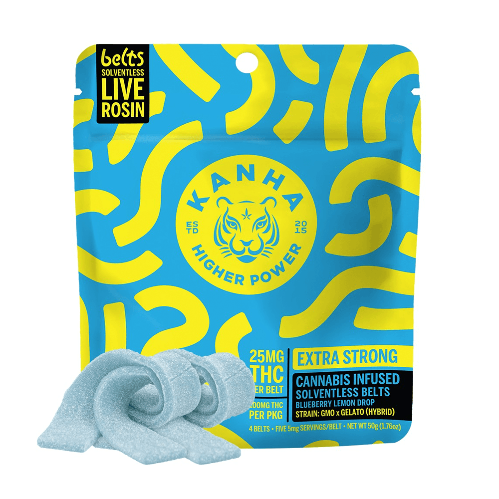 Blueberry Lemon Drop Live Rosin Belts - Hybrid [4pk] (100mg)
