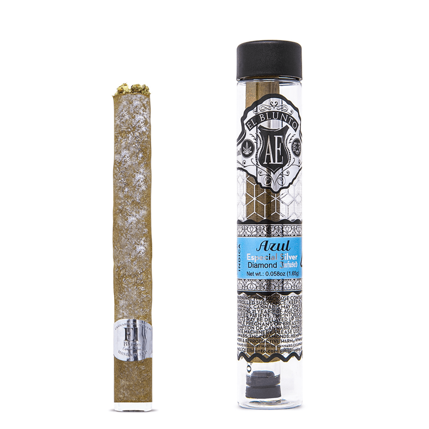 El Blunto Especial Silver - Azul | Indica | Diamond Infused [1.65g]