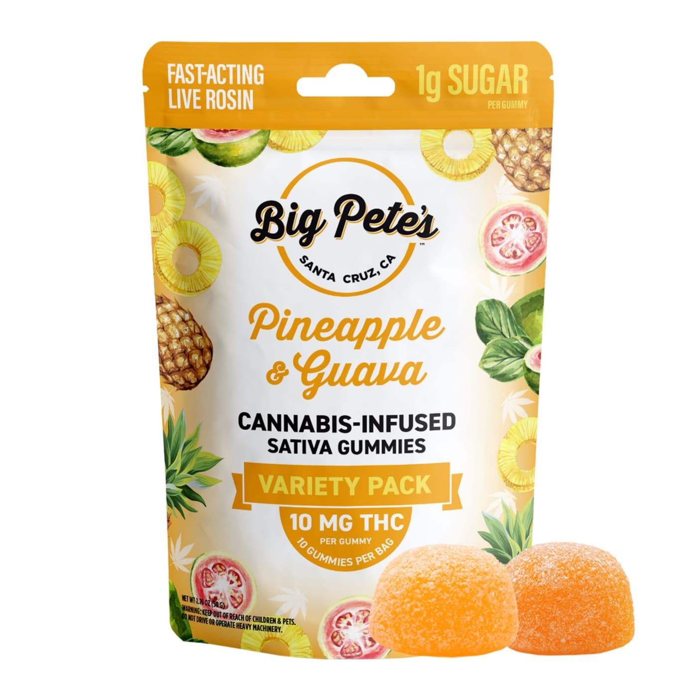 Pineapple & Guava - Sativa [10pk] (100mg)