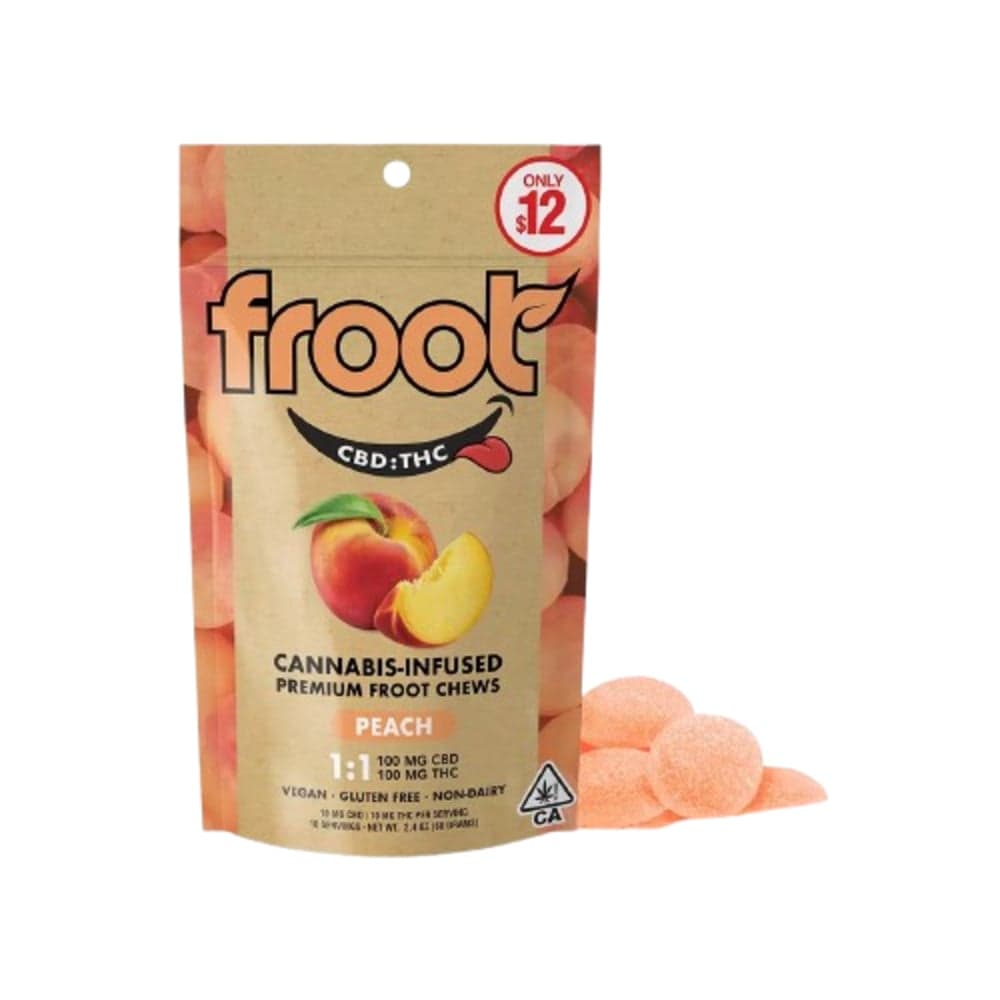 1:1 Peach [10pk] (100mg CBD/100mg THC)