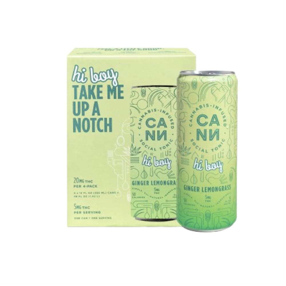 Ginger Lemongrass - Hi Boy [4pk] (5mg THC per Hi Boy)